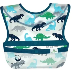 Iplay - Babadores de limpeza Snap &amp; Go (3 unidades), Dinossauros azuis, 9-18 meses Sale