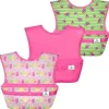 Iplay - Babadores Snap &amp; Go Easy-Wear (3 unidades), picolés rosa, 9/18 meses Sale