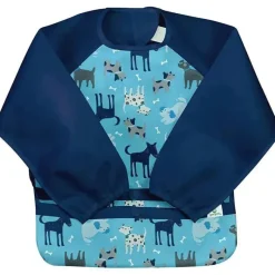 Iplay - Babete de manga comprida Snap &amp; Go Easy-Wear, Aqua Dogs Outlet