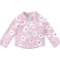 Iplay - Baby Girl Manga Longa Flores Rashguard, Rosa Claro Best