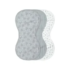 Iplay - Panos de arroto de musselina 3Pk feitos de algodão orgânico, coala cinza Clearance