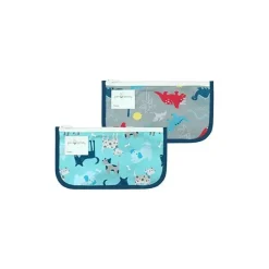 Iplay - Sacolas reutilizáveis ​​de 2 unidades, Aqua Dogs, 6M Outlet