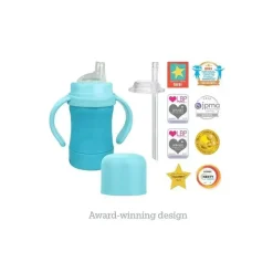 Iplay - Sprout Ware Sip &amp; Straw Cup feito de plantas, Aqua, 6M Outlet