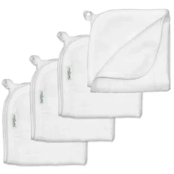 Iplay - Toalhas de musselina feitas de algodão orgânico (4Pk), branco Online