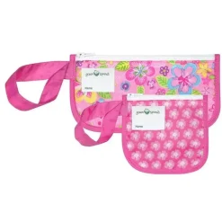 Iplay Baby - Pacote de 2 sacos de lanche reutilizáveis, campo de flores rosa, 6M New