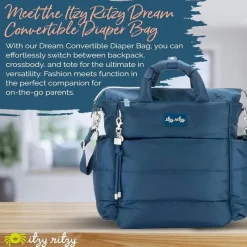 Itzy Ritzy - Bolsa de fraldas Dream Convertible Sapphire Starlight New