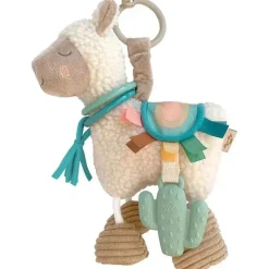 Itzy Ritzy - Brinquedo Link & Love para carrinho ou cadeirinha de carro, mordedor de silicone, lhama Hot