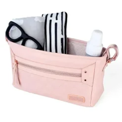 Itzy Ritzy - Caddie/organizador de carrinho ajustável, Blush Hot