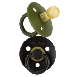 Itzy Ritzy - chupetas de borracha natural camufladas e meia-noite 2Pk Discount