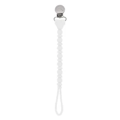 Itzy Ritzy - Clipe de chupeta de silicone Sweetie Strap™ de uma peça, branco Online