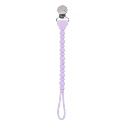 Itzy Ritzy - Clipe de chupeta de silicone Sweetie Strap™ de uma peça, diamante roxo Outlet