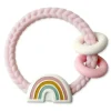 Itzy Ritzy - Mordedor de silicone com chocalho arco-íris Clearance