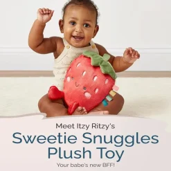 Itzy Ritzy - Sweetie Snuggles Plush, Strawberry Clearance