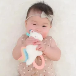 Itzy Ritzy Rattle Pal pelúcia com mordedor unicórnio Clearance
