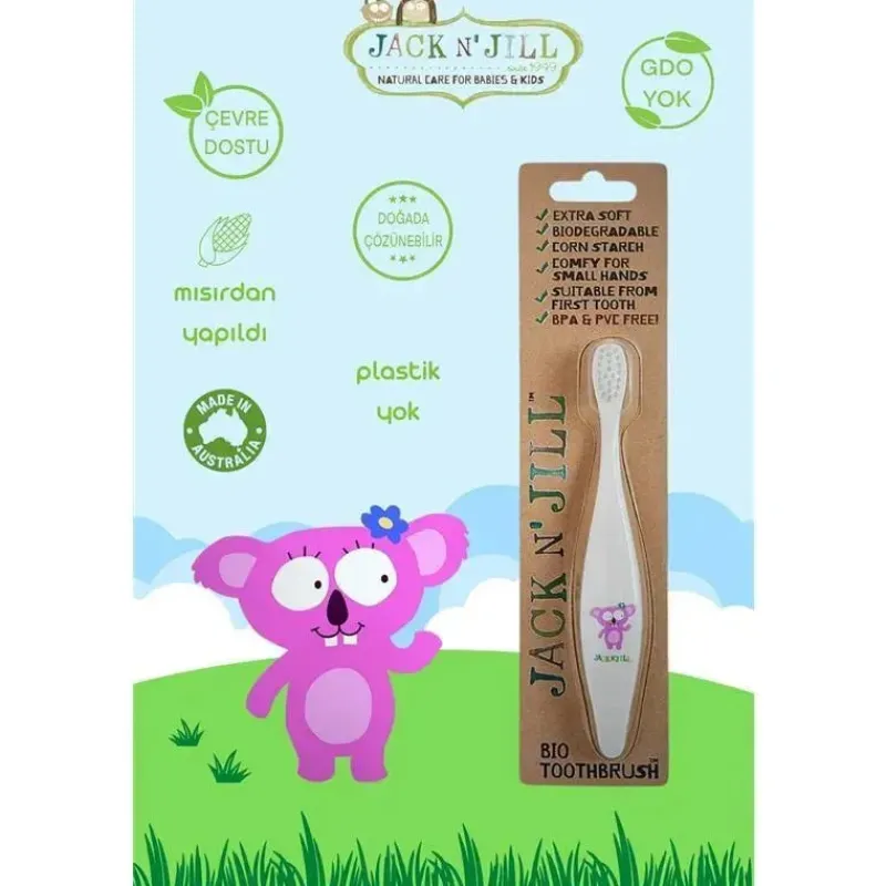 jack_n_jill__escova_de_de_SKUUCCR3Rtc_2.webp Jack N Jill Jack N' Jill - escova de dentes com cerdas extra macias para crianças, Koala Baby Discount