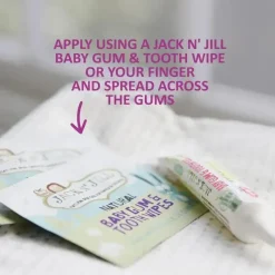 Jack N Jill Jack N' Jill - goma de bebê e gel dental 0,5 onças Fashion