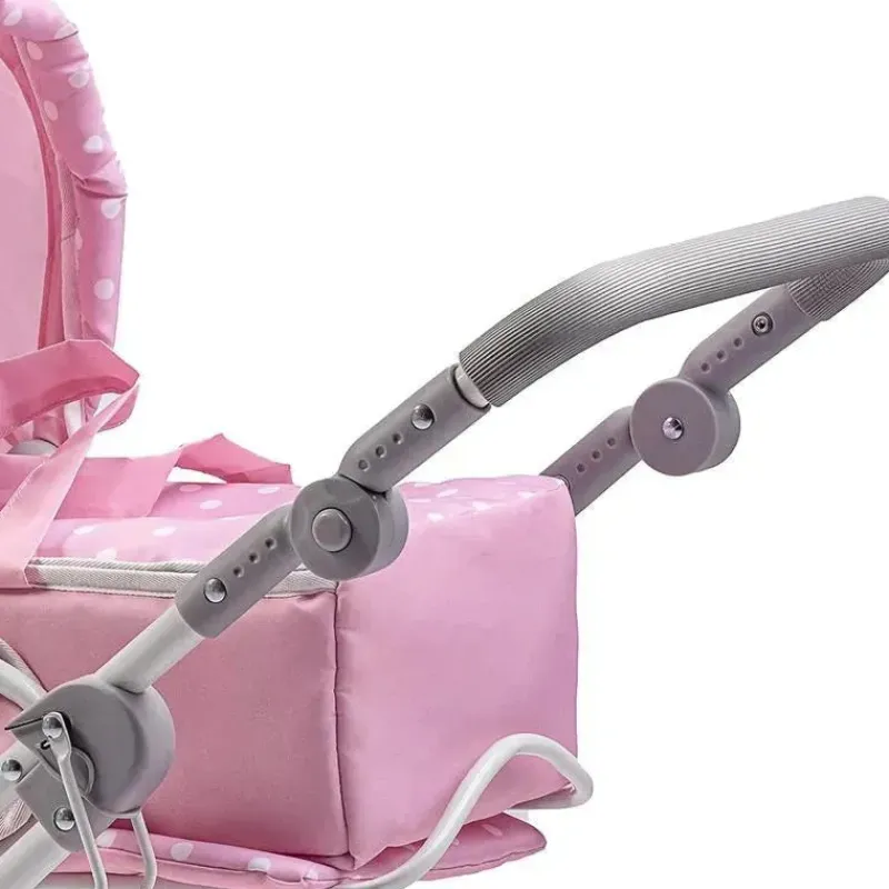 jc_toys__berenguer_boutiq_SKUs6UhTK7h_2.webp JC Toys - Berenguer Boutique, carrinho de boneca dobrável de luxo com dossel, rosa Outlet