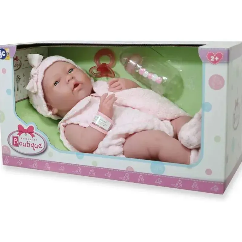 jc_toys__boneca_de_menina_SKUL4MzA7Do_11.webp JC Toys - Boneca de menina real La recém-nascida roupa e acessórios de malha rosa, maiores de 2 anos Sale