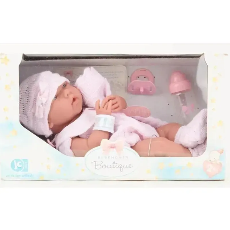 jc_toys__boneca_de_menina_SKUL4MzA7Do_5.webp JC Toys - Boneca de menina real La recém-nascida roupa e acessórios de malha rosa, maiores de 2 anos Sale