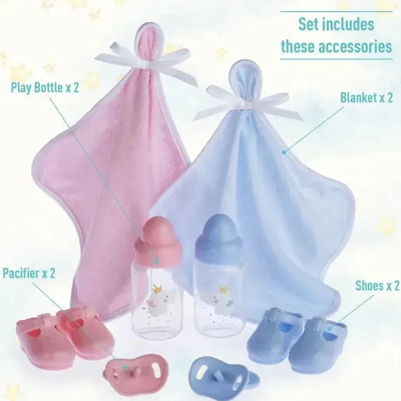 jc_toys__bonecos_gmeos_de_SKU01L1KfLx_1.webp JC Toys - Bonecos gêmeos de corpo macio, conjunto de presente de 12 peças com olhos abertos/fechados, 2 anos + Online