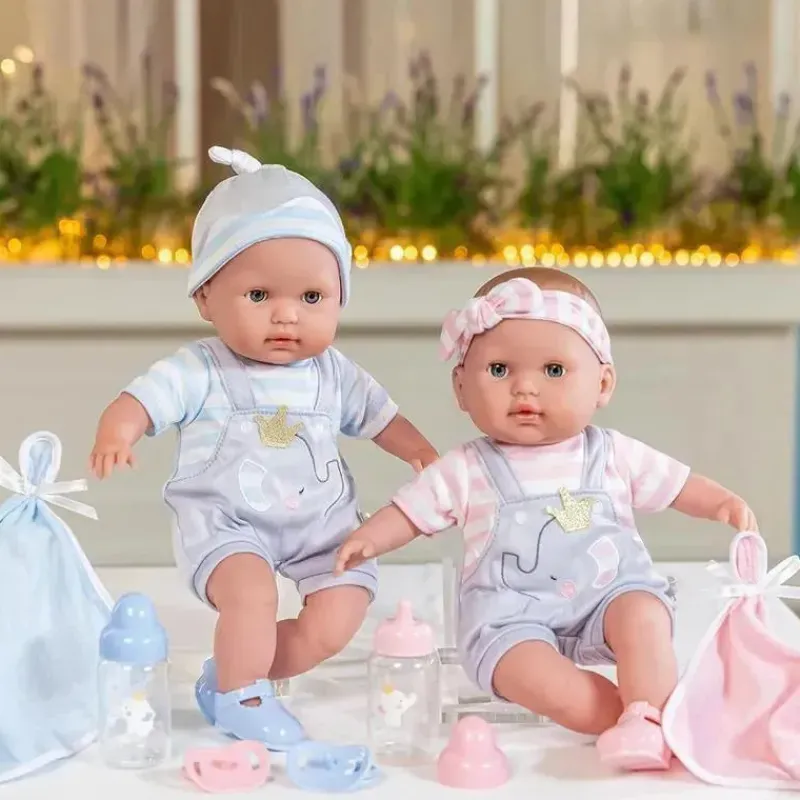 jc_toys__bonecos_gmeos_de_SKU01L1KfLx_6.webp JC Toys - Bonecos gêmeos de corpo macio, conjunto de presente de 12 peças com olhos abertos/fechados, 2 anos + Online