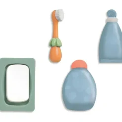 JC Toys - Conjunto de banho de trabalho real para bonecas, maiores de 2 anos, cores em tons de terra Hot