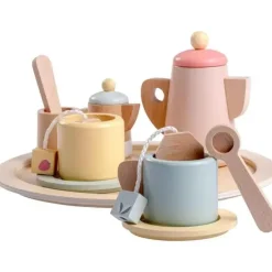 JC Toys - Conjunto de chá de 12 peças em madeira real, coleção Parfait, maiores de 3 anos, brinquedos Twiggly Best