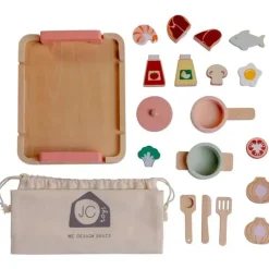 JC Toys - Conjunto de chef de cozinha de 16 peças em madeira real, coleção Parfait, maiores de 3 anos, brinquedos Twiggly Sale