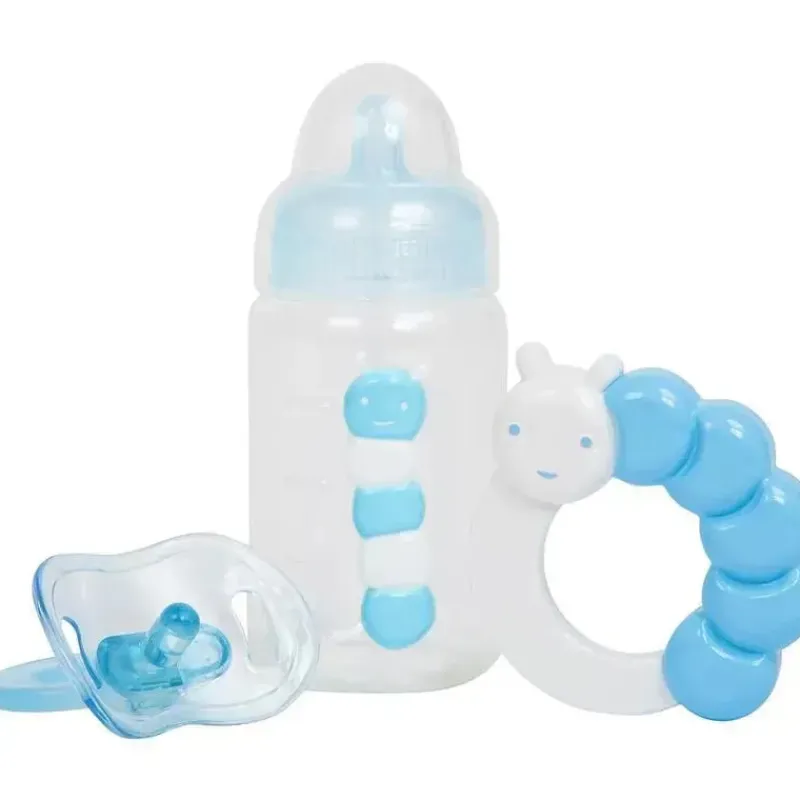 jc_toys__conjunto_de_mama_SKUBPXqAtPL_0.webp JC Toys - Conjunto de mamadeira, chocalho e chupeta azul para boneca, maiores de 2 anos Outlet