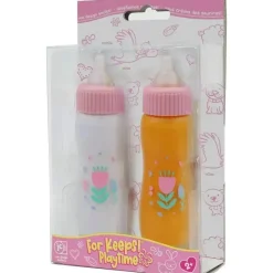 JC Toys - Garrafas mágicas desaparecidas de luxo, cabe em todas as bonecas, leite e suco, maiores de 2 anos, rosa Discount