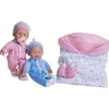 JC Toys - La Baby 11 Bonecas Gêmeas de Corpo Macio, Roupas Removíveis e Saco de Dormir Reversível e Acessórios Fashion