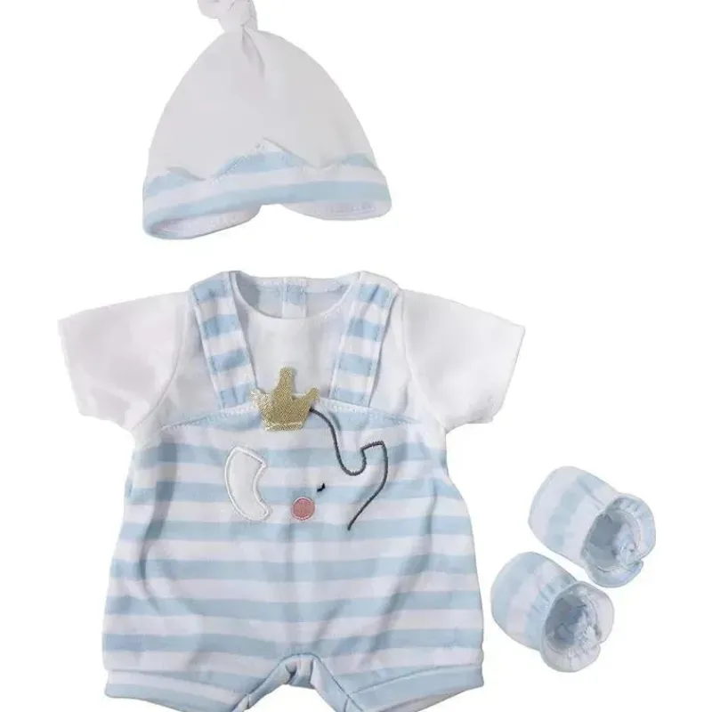 jc_toys__roupa_de_boneca__SKULl1SWYhz_0.webp JC Toys - Roupa de boneca Berenguer Boutique, listras azuis e macacão branco com faixa para cabeça e botas, maiores de 2 anos Discount