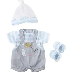 JC Toys - Roupa de boneca Berenguer Boutique, macacão cinza com listras azuis, maiores de 2 anos Outlet