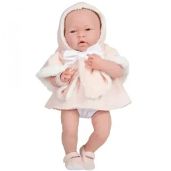 JC Toys La Newborn todo em vinil com casaco e roupa rosa com amigo animal Online