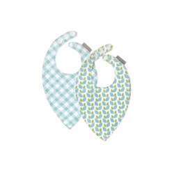 JJ Cole Bandana Babetes 2-Pack, Forest Flora New