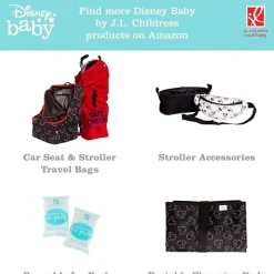 J.L. Childress JL Childress Twocool Double Bottle Cooler com bolsa de gelo, Mickey Black New