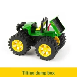 John Deere - Monster Treads Vehicle 2 Toy Pack - Trator com carregadeira e jacaré New