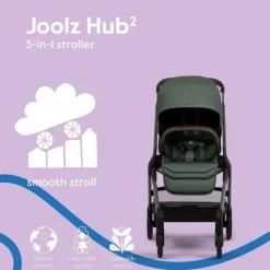 Joolz - Hub² Compact Stroller Lightweight, Forest Green Online