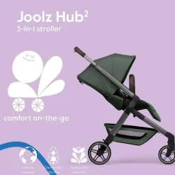 Joolz - Hub² Compact Stroller Lightweight, Forest Green Online