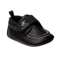 Josmo - Beverly Hills Polo Club Black Logo Loafer Meninos, Preto New