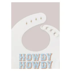 Ju-Ju-Be Jujube - Babador de silicone, Howdy Partner Azul Clearance