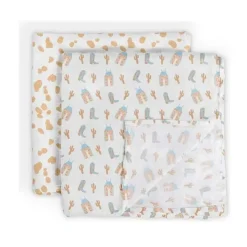 Ju-Ju-Be Jujube - Conjunto de cobertor Swaddle, Howdy Partner Blue Best