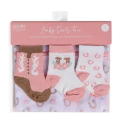 Ju-Ju-Be Jujube - Trio de meias de bebê, Bloomin' Boot Clearance