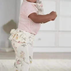 Just Born – Calça unissex para bebê com 2 unidades, floral vintage, 3-6 meses New
