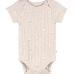 Just Born - 3Pk Baby Bodysuit Neutral Brown Prints Clearance