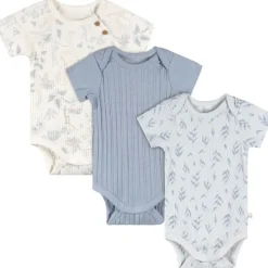 Just Born - 3Pk Baby Boy Bodysuit Blue Outlet