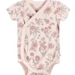 Just Born - 3Pk Baby Girl Kimono Bodysuit Pink Clearance