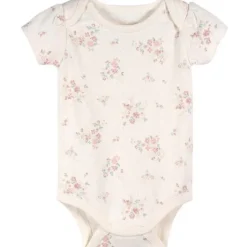 Just Born - 3Pk Baby Girl Kimono Bodysuit Pink Clearance
