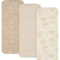 Just Born - 3Pk Burp Cloths Neutral Tan Outlet