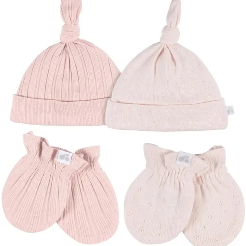 just_born__pk_hat_and_cuf_SKUc42iSIn2_0.webp Just Born - 4Pk Hat And Cuff Mitten Set Baby Girl 0-6M Pink Sale